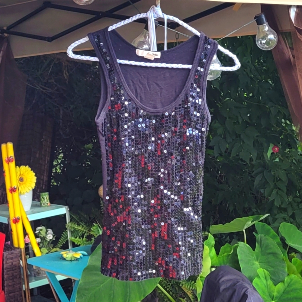Sequined Tank Top